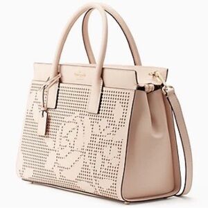 Kate Spade Cameron Street Perforated Candace Satchel Crossbody Dolce